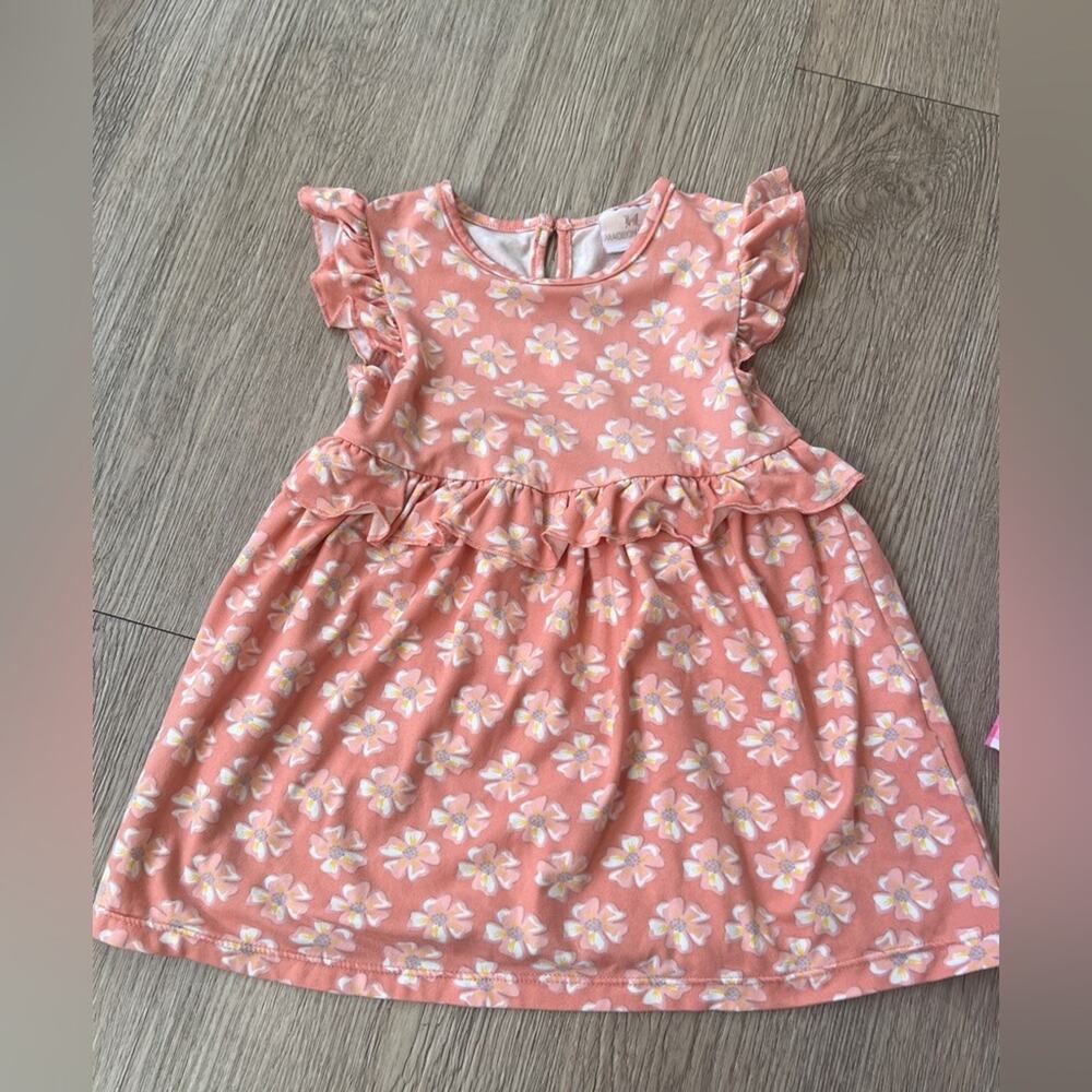 Madison Layne Pink Flutter Sleeve Sundresses